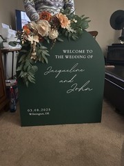 Ling’s Moment Sunset Terracotta Wedding Arch Flowers