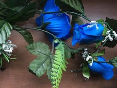 “2” Silk Rose Garlands “Vibrant Royal Blue” 5Ft Wedding/Shower Decor *Gorgeous*