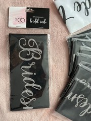 11 Sashes – Bride & Bridesmaids – bachelorette party or shower