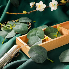 400+ Pcs Eucalyptus Leaves, Fake Eucalyptus Petals Boho Wedding Table Decor Loos