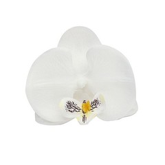 20 WHITE 4″ Faux SILK ORCHID FLOWER Heads Wedding Party Events Home Decorations