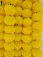10 Pcs Lot yellow Home Decoratio Indian Marigold Flower Garland For Fluffy