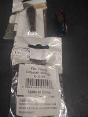 Black Holo Foil Bout Magnet, Attach Boutonniere w/o Pins “Glitterati Midnight”