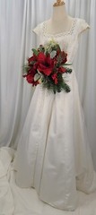 Amaryllis Red Berry Winter Wedding Bouquet