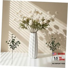 Fake Flowers for Vase–10 Pcs Silk Mini Chrysanthemum Artificial Flowers White
