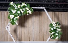 Hanging Wedding Arch Flowers 2pcs Artificial Floral Arrangements