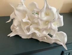20 stem white calla lily wedding bouquet