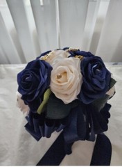 Navy Blue Bouquet for Weddings or Quincenera