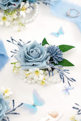 6 PCS Wrist Corsages for Wedding, Girl/Mother Bride Bridesmaids Corsages Wristle