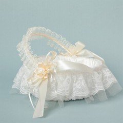 Exquisite Flower Basket Wedding Flower Girl Basket Lightweight for Rose Petals