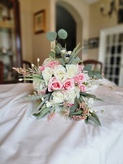 Wedding Bouquet and Boutenniere Bridal Flower Bouquet