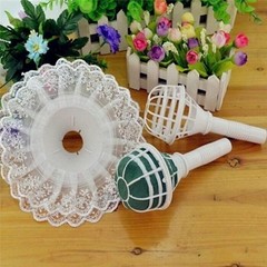 Decoration With Lace Flower Holder Foam Bouquet Wedding DIY Handle