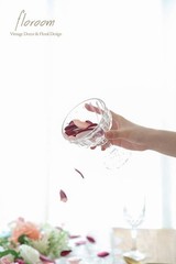 300pcs Rose Petals Burgundy Maroon Faux Silk Flower Petals for Wedding Flower…