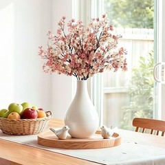 Baby’s Breath Artificial Flowers, Silk Gypsophila Faux Floral 6 Beige Brown