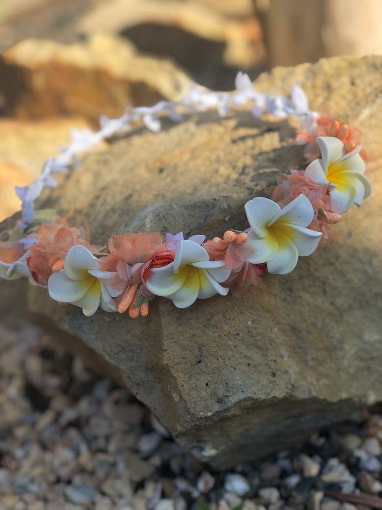 Bali Plumeria Franjapani Wedding Party Crown Flower