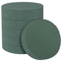 6Pcs Flower Foam Blocks,6.5Inch Round Dry Floral Foam for Artificial6759