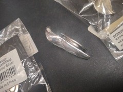 Silvery Metal Calla Lily Bout Magnet, Attach Boutonniere w/o Pins “Vine Silver”