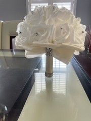 ivory silk bouquets