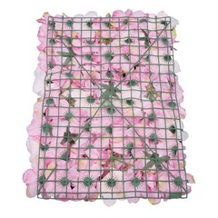 Artificial Flower Wall 6 Pieces Dark Pink Dahlia Peony Rose Wedding Party Decor