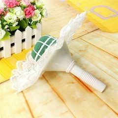 Decoration With Lace Flower Holder Foam Bouquet Wedding DIY Handle
