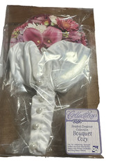 New Flower Bouquet Holder Bridal Flower Bouquet Holder Satin Like & Pearls