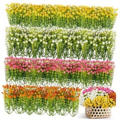 RAINFLOW Baby Breath Flowers Artificial Bulk – 100PCS Mini 100 PCS Multi Color