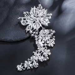 XL Wedding Bridal Bouquet Rhinestone Pin Accessory Adornment for Brides
