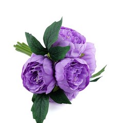 LAVENDER 10″ Silk Artificial Peony Flowers Bouquet Arrangement Party Wedding