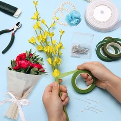 Complete 162PCS DIY Wrist Corsage Kit with Durable Wire Cutter & Floral Supplies