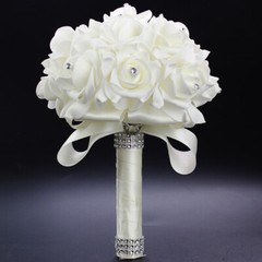 1PC Artificial Flower Bouquet Wedding Hand Bouquet Wedding Bouquet for Bride
