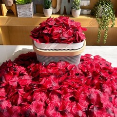 3000 Pcs Red Silk Rose Petals – Scented Realistic Artificial Flower Decor for We