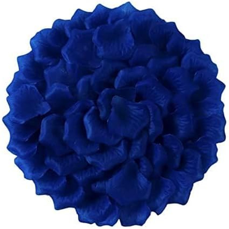 0.45 LB Deep Blue Rose Flower Petals,2500 Pcs Fake Royal Blue Rose Petals for…