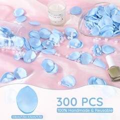 Fake Flower Petals Pieces Silk Rose Petals Wedding Aisle Scatter 300 Blue