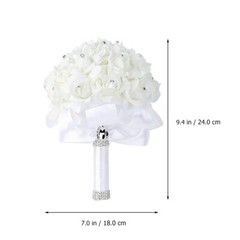 1PC Artificial Flower Bouquet Wedding Hand Bouquet Wedding Bouquet for Bride
