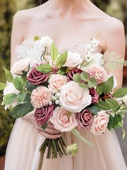 Fake Roses Bridal Flowers, y Rose Silk Combo, Party Decor