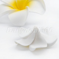 10/50pcs Wedding Party Artificial Foam Frangipani Flower Plumeria Decor Ornament