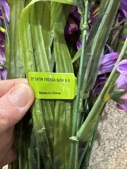 Floral Freesia Bush 21 Inch Satin Flowers Spring/Summer Florals LOT OF 6 NEW