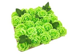 50pcs Artificial Roses Foam for Wedding Bouquets DIY Home Party Decoration