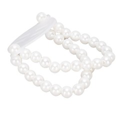 10 Pcs Pearl Wrist Corsage Bracelet Elegant White Pearl Elastic Wedding Band