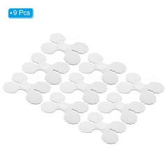 9.8ft Four-Leaf Garland, 9 Pack Tissue Paper Hanging Flower, White