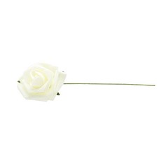 10-Pack Cream White Bridal Bouquet Flowers