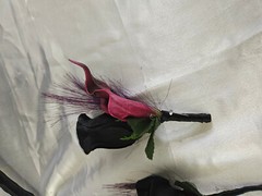 Black & purple Wedding Bouquet Set