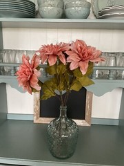 Coral Flowers Fall/Autumn/Harvest-Set Of 5 24” Stems