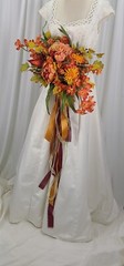 Autumn Bounty Faux Silk Bridal Bouquet