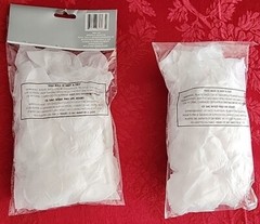 Lot of 2 300 Count Each White Fabric ROSE PETALS Wedding Crafts Party Valentines