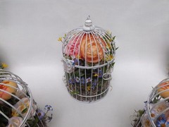 Wedding Decor Birdcages w/ Silk Flowers – Set Of 5