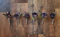 Purple Wildflower Lavender Bridal Bouquet Lasting Sola Wood Wedding Flowers
