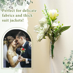 60 Pairs Floral Boutonniere Magnets Small Corsage Fix Boutonniere Magnets Corsag