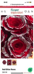 Red Glitter Roses