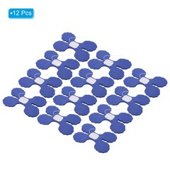 9.8ft Four-Leaf Garland, 12 Pack Tissue Paper Hanging Flower, Navy Blue